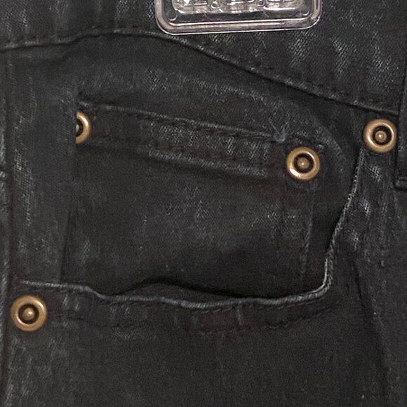 DG2 by Diane Gilman Black Denim Jeans Stretch 5 Pockets Women's Size (10) - Picture 3 of 7